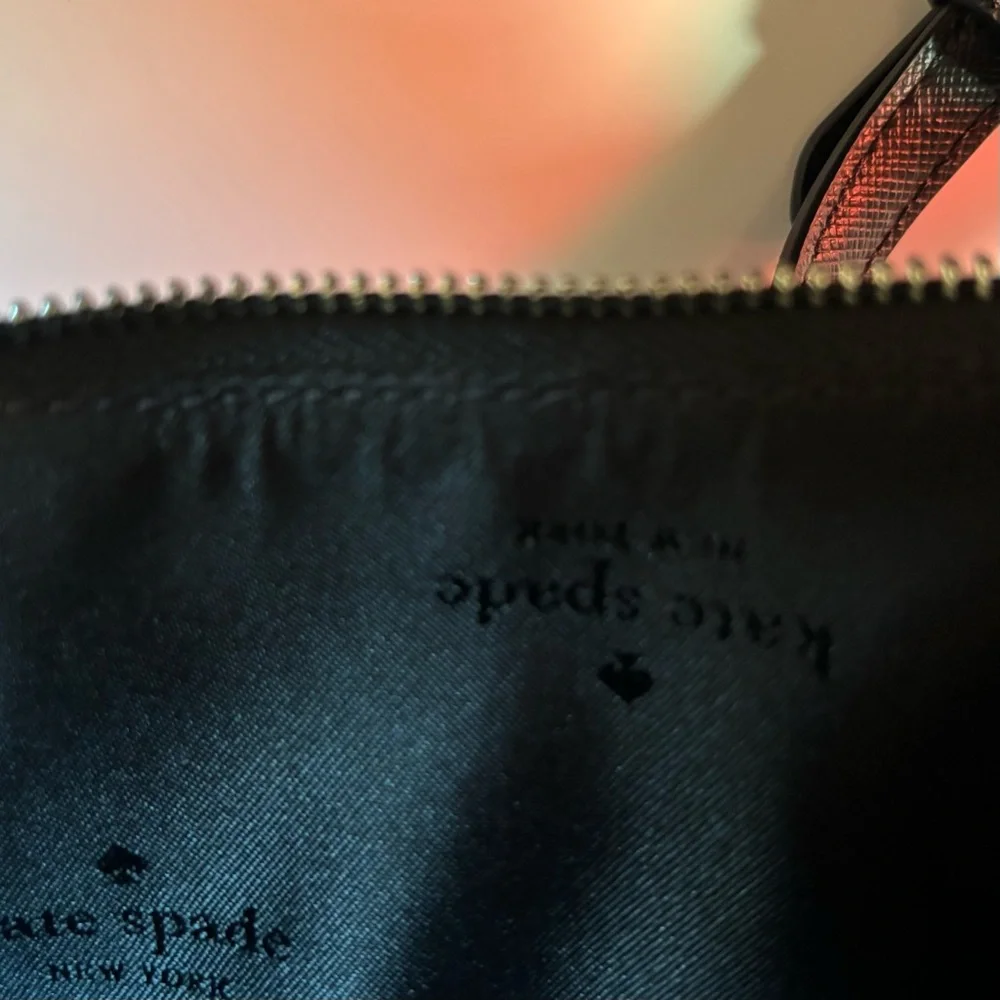 KATE SPADE Leather Leopard Print Crossbody Bag in Black and Grey NWT - Picture 5 of 5